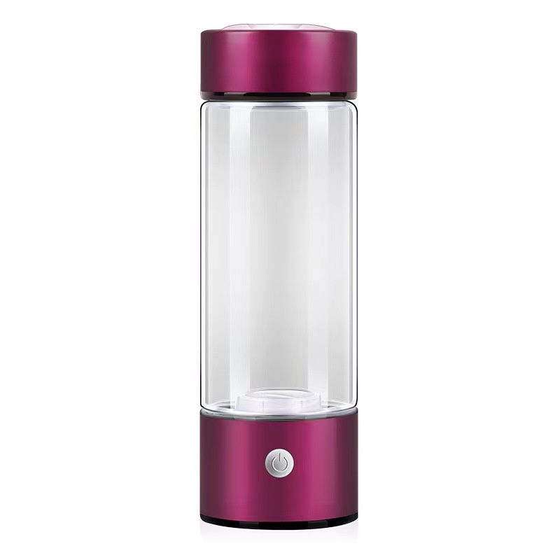 Ultra-Modern Aesthetic High-Borosilicate Hydrogen-Enriched Water Bottle - Portable Lucid Hydration Receptacle Ultra-Modern Aesthetic High-Borosilicate Hydrogen-Enriched Water Bottle - Portable Lucid Hydration Receptacle